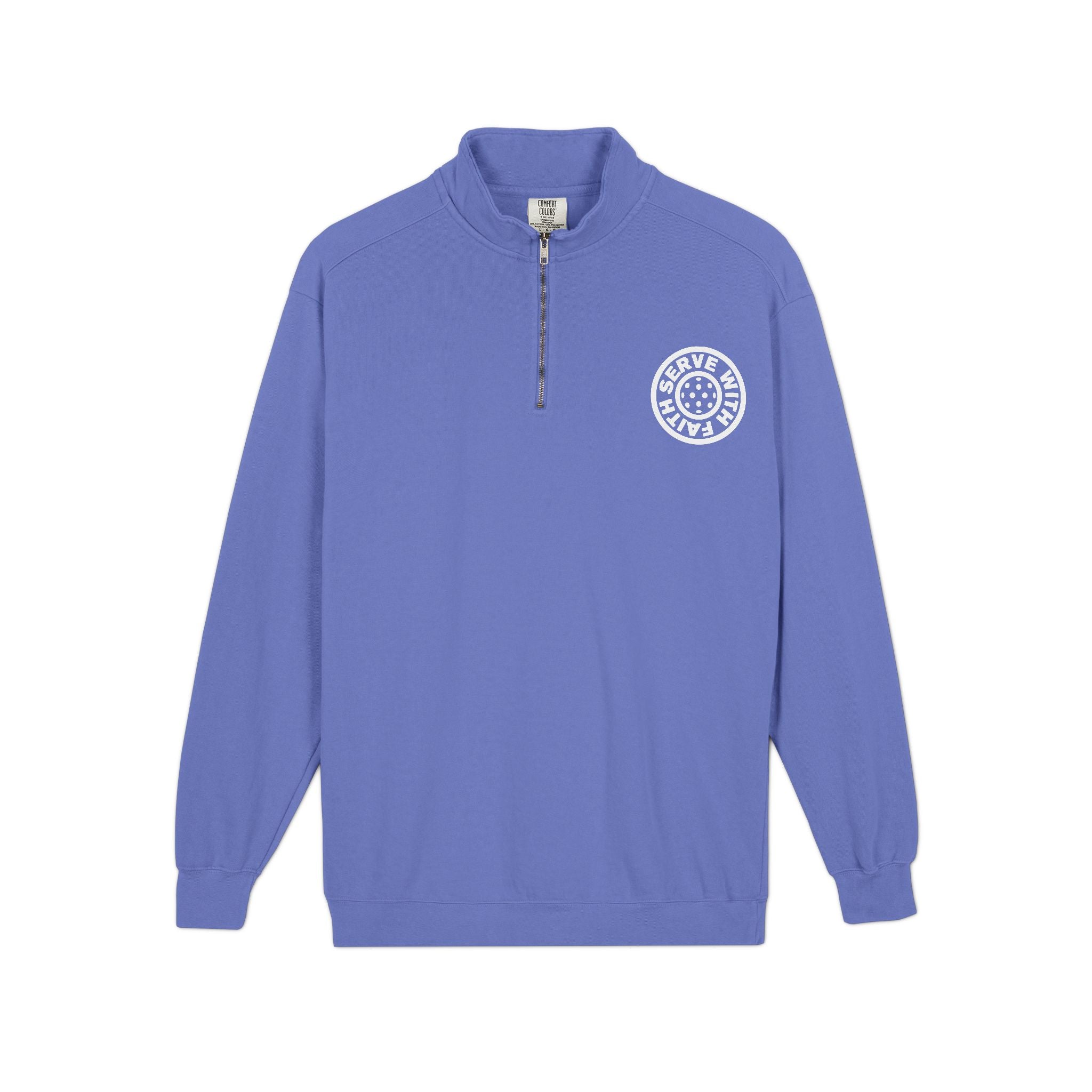 Serve with Faith Pickleball Quarter-Zip Sweatshirt
