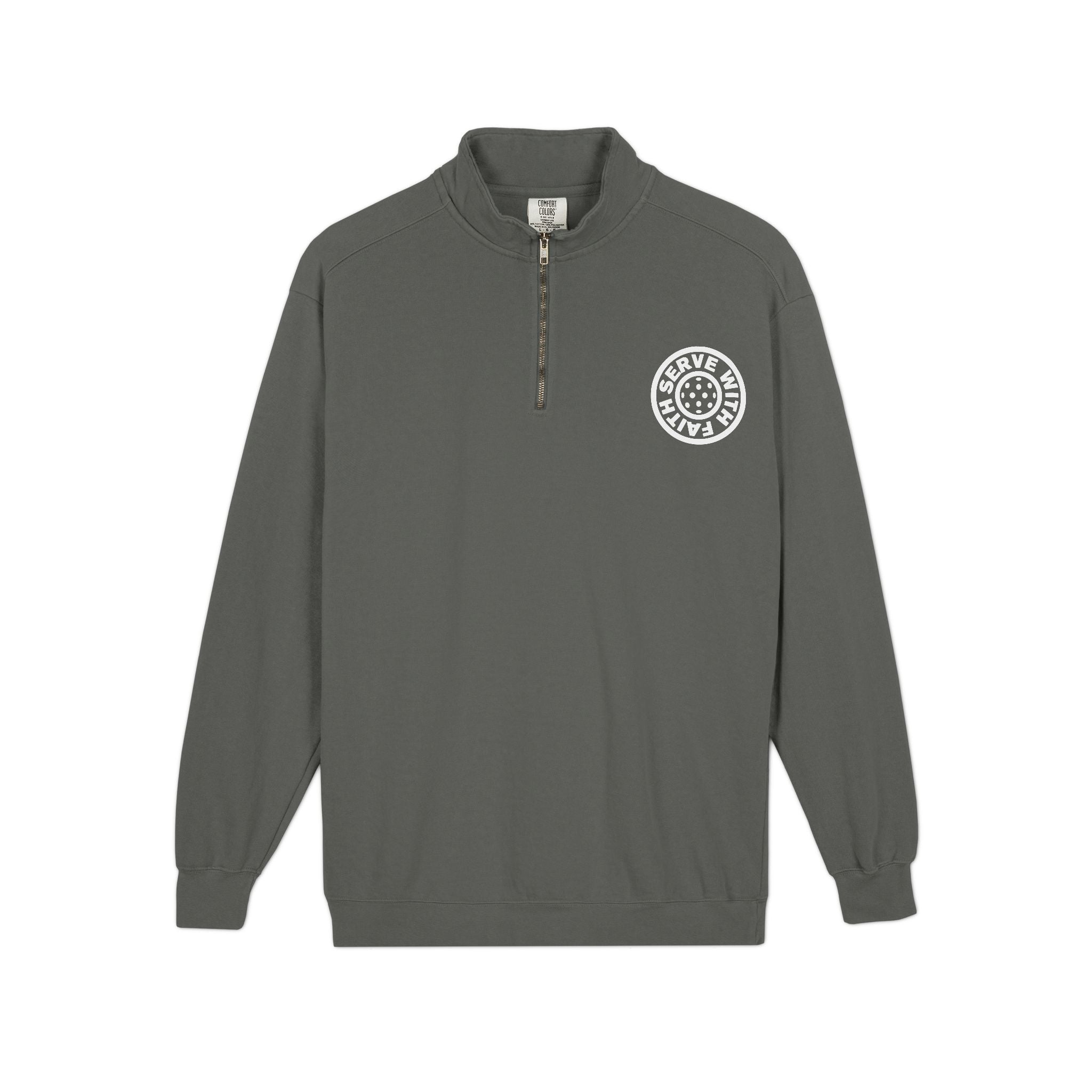 Serve with Faith Pickleball Quarter-Zip Sweatshirt
