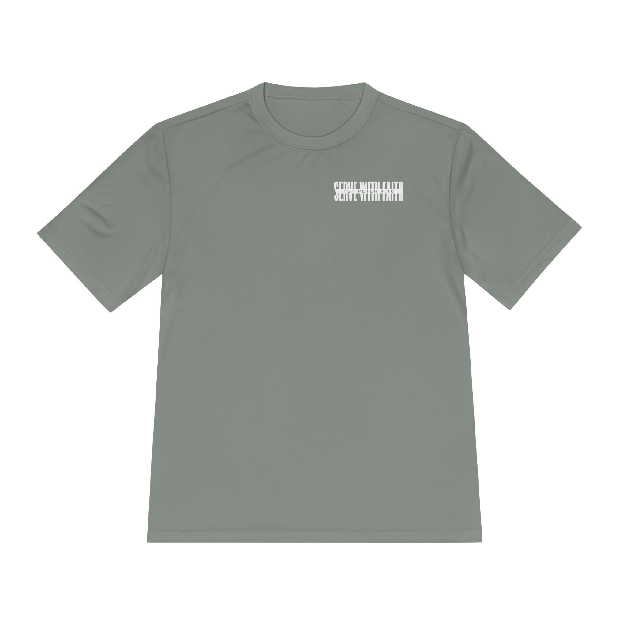 Serve With Faith Tee — 1 Peter 4:10 Athletic Shirt