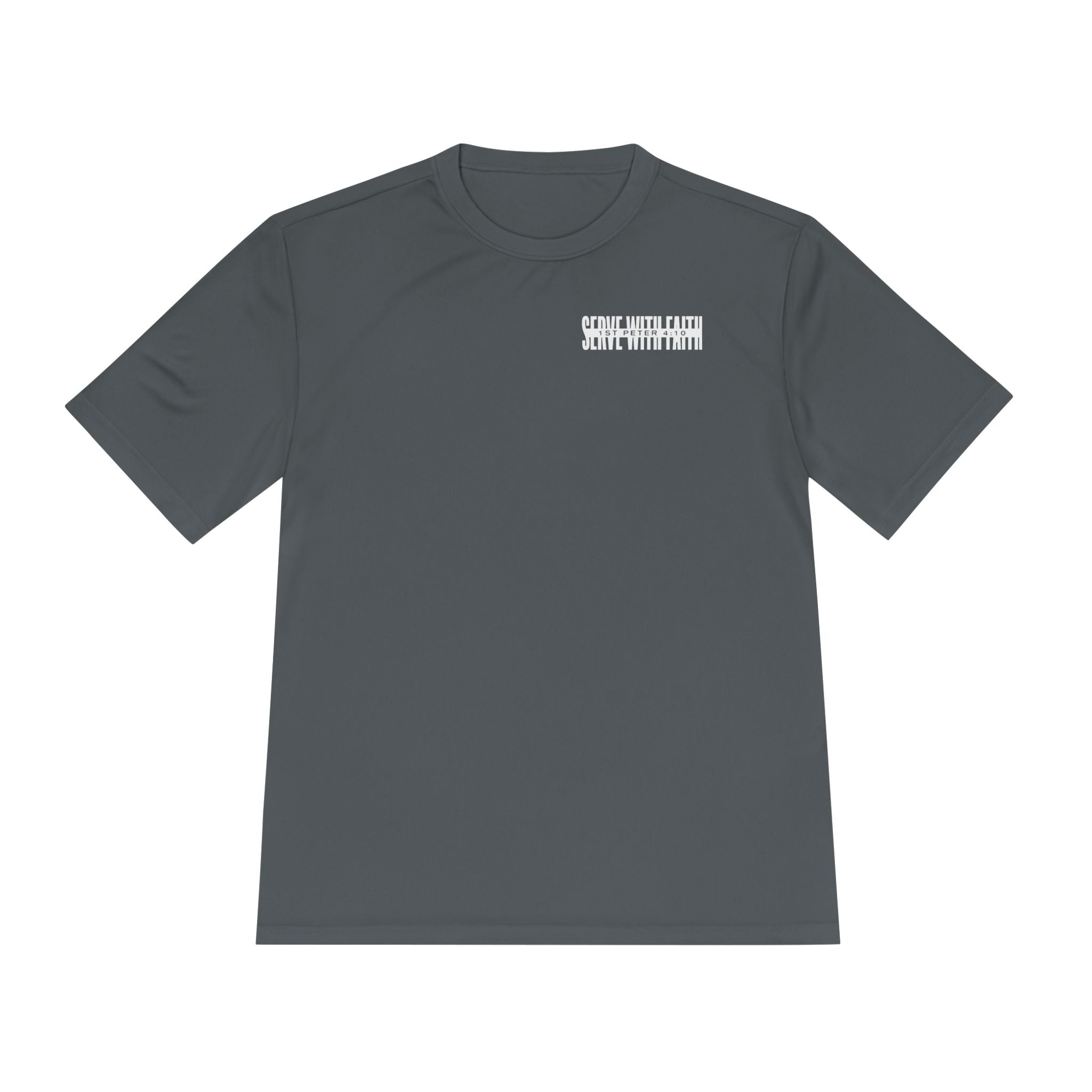 Serve With Faith Tee — 1 Peter 4:10 Athletic Shirt