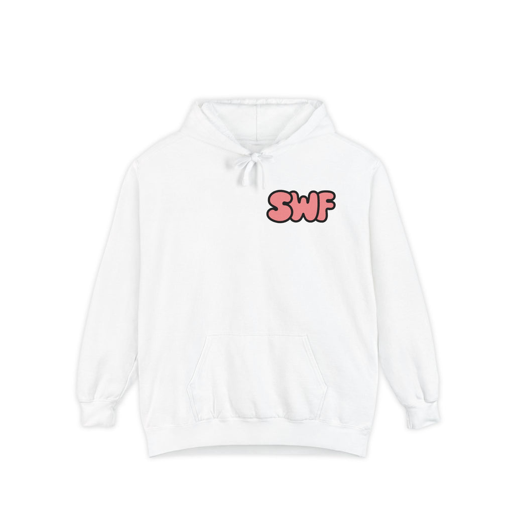 Serve With Faith Hoodie — 1P410 Cross Design (Pink & Black)