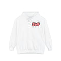 Serve With Faith Hoodie — 1P410 Cross Design (Pink & Black)