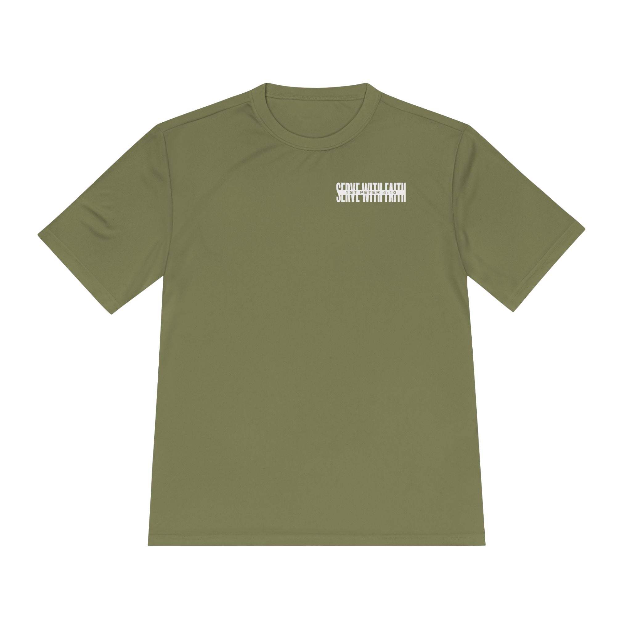 Serve With Faith Tee — 1 Peter 4:10 Athletic Shirt