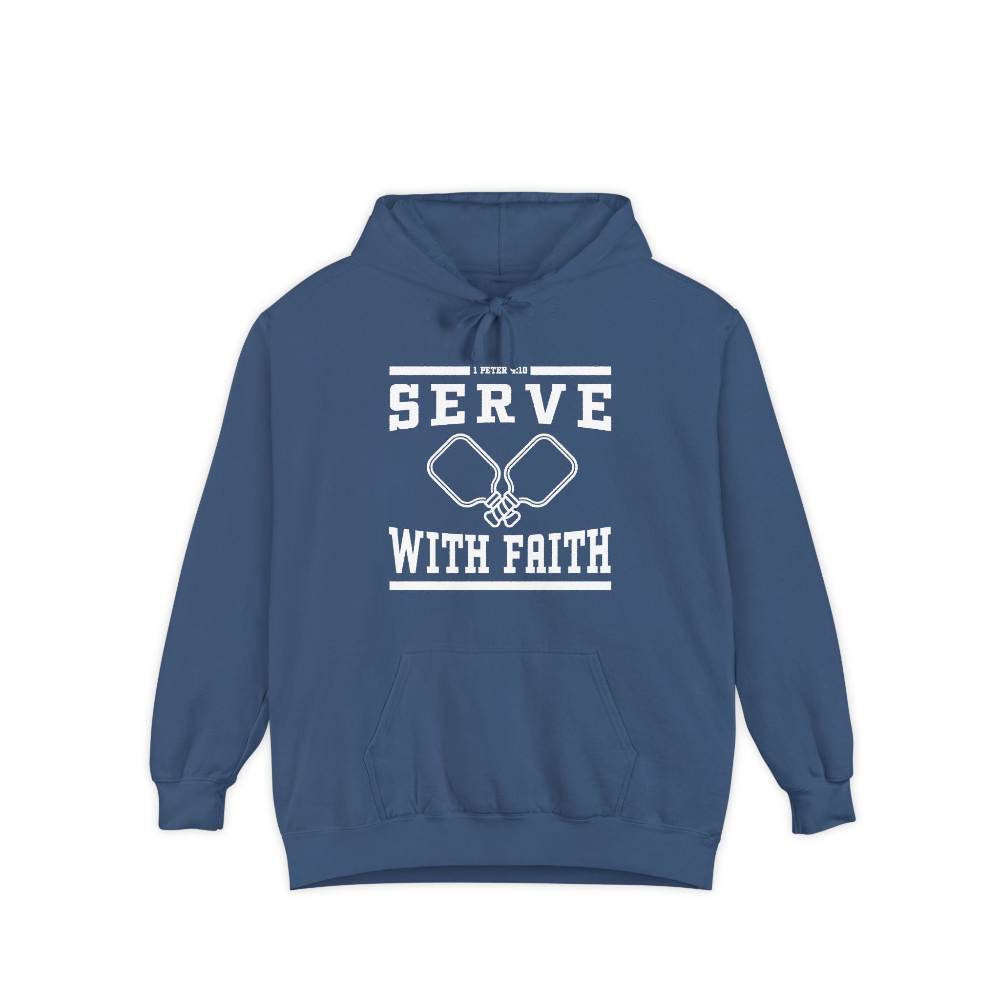 1 Peter 4:10 'Serve With Faith' Pickleball Hoodie