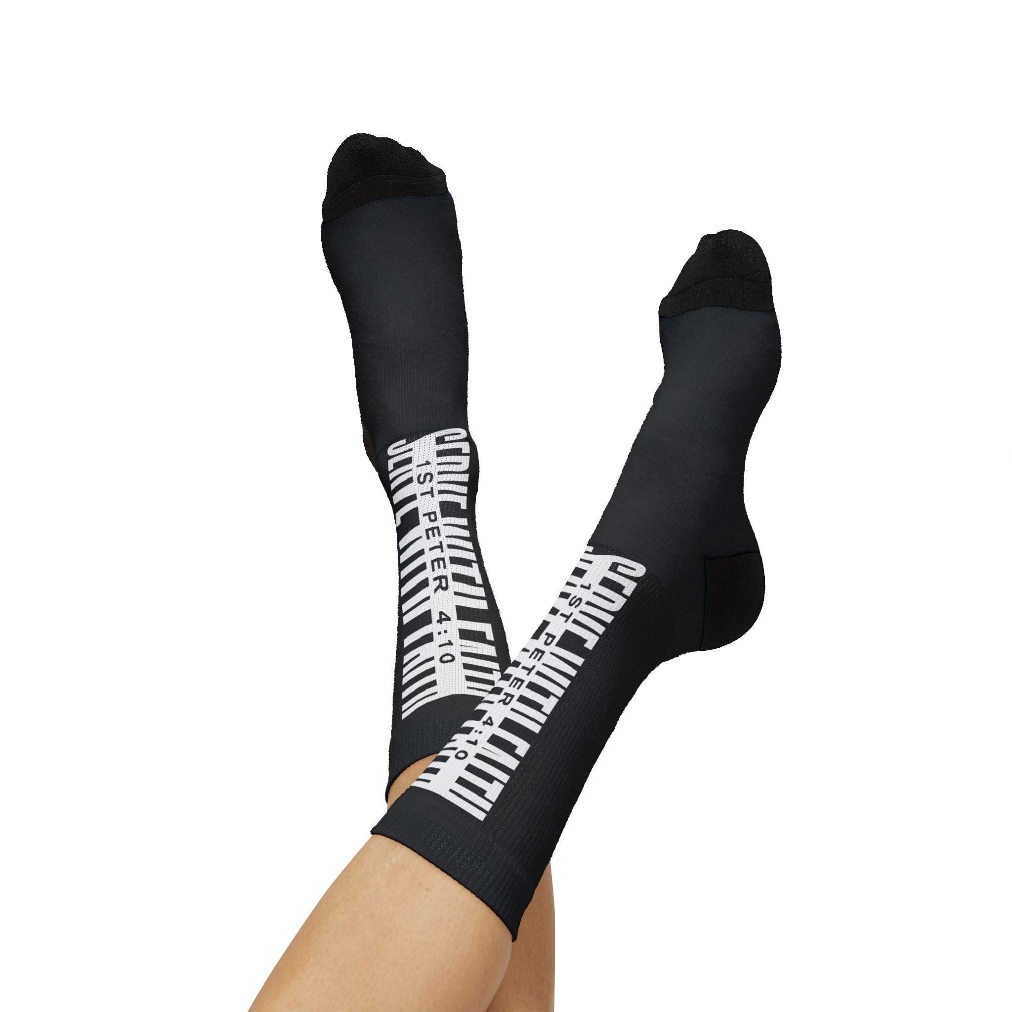 Serve With Faith 1 Peter 4:10 Socks
