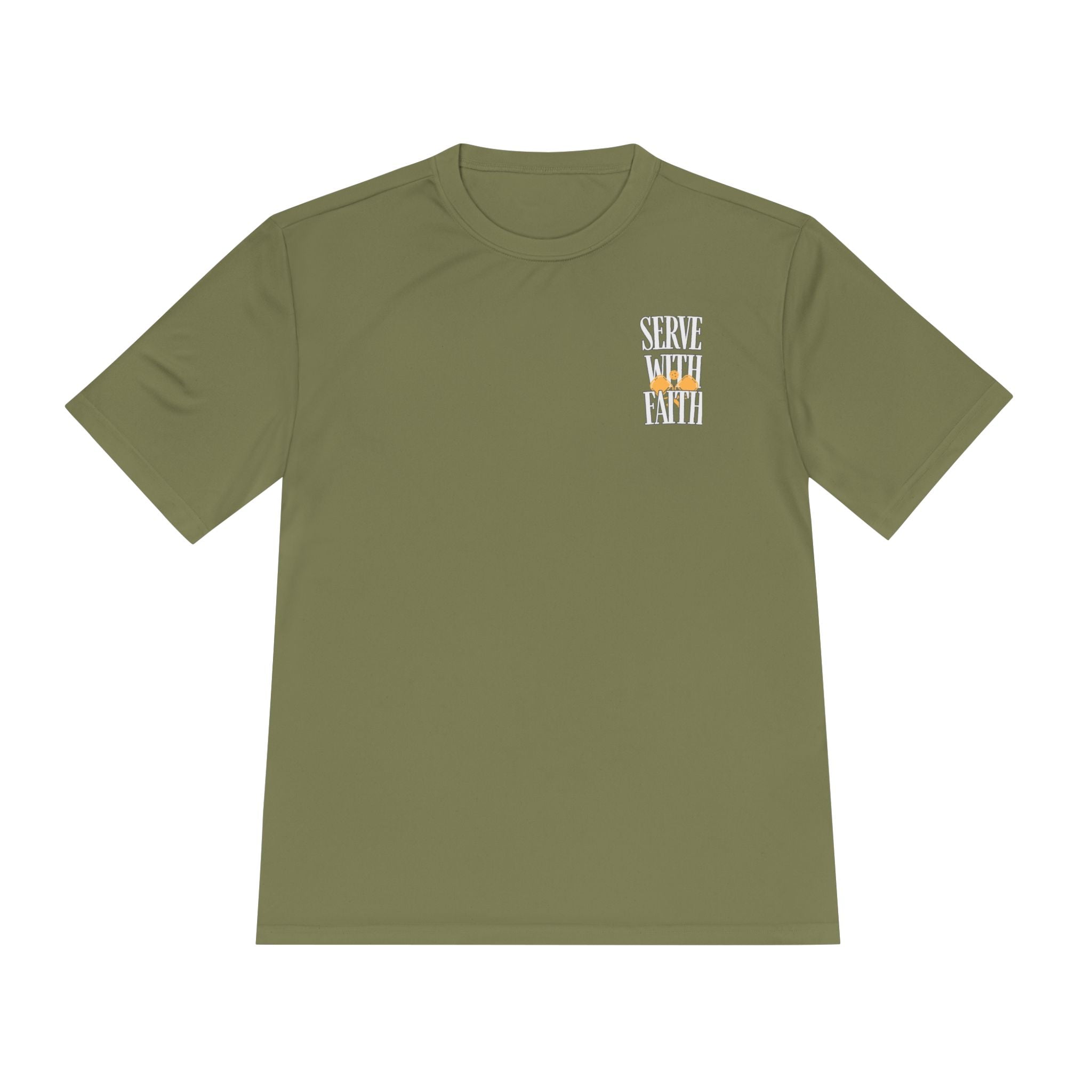 Serve with Faith Pickleball Tee — 1 Peter 4:10 Athletic Shirt