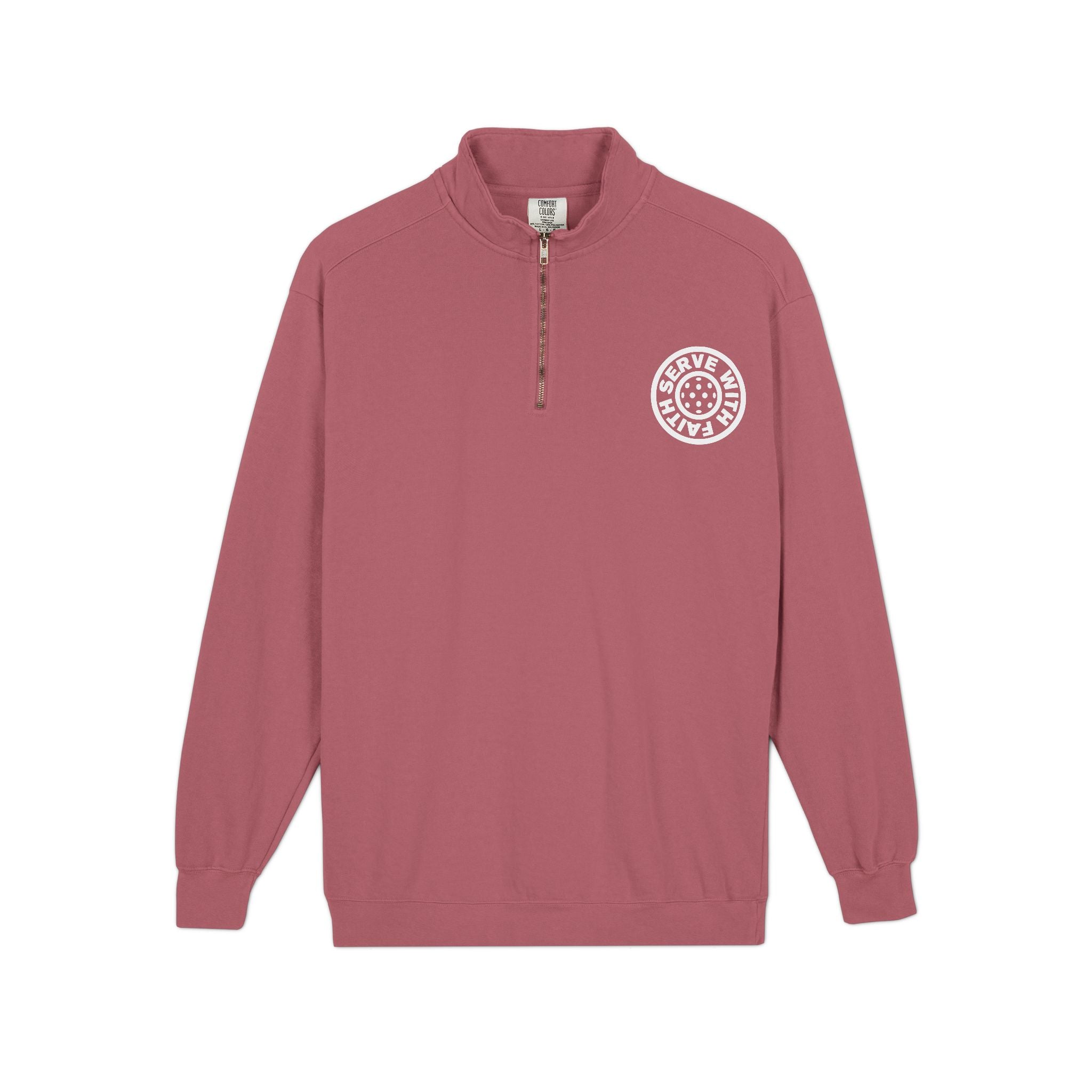 Serve with Faith Pickleball Quarter-Zip Sweatshirt