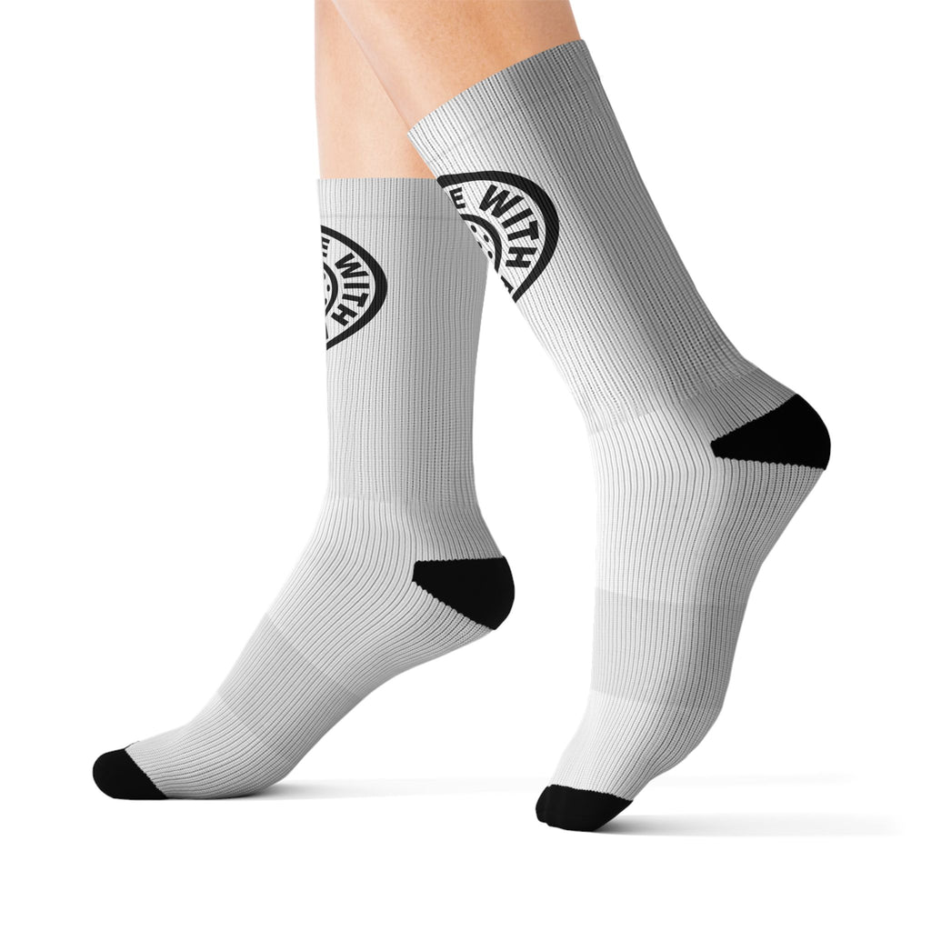 Pickleball Socks — "Serve With Faith" Logo