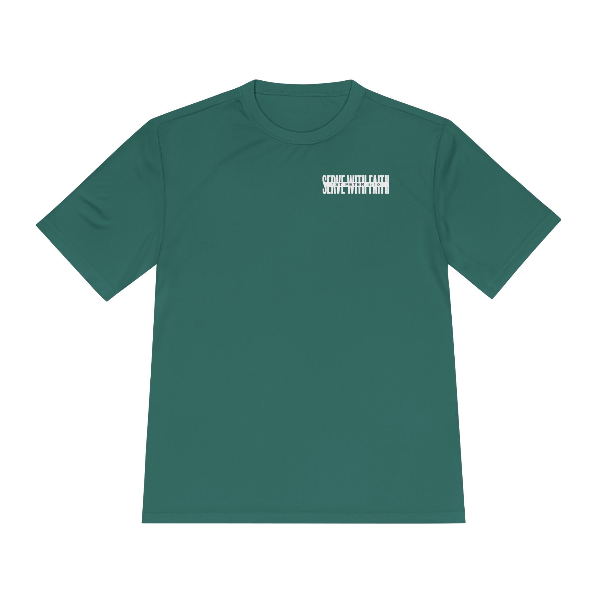 Serve With Faith Tee — 1 Peter 4:10 Athletic Shirt